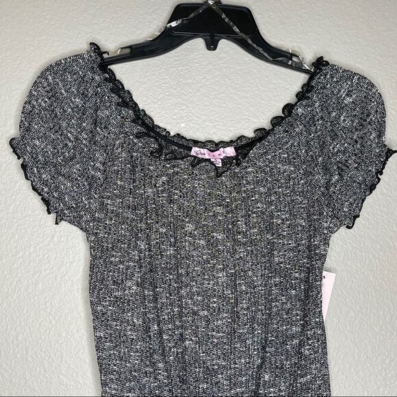 A19), Grave Fame Scoop Neckline Cap Sleeve Tie-knot size Small - Picture 4 of 9